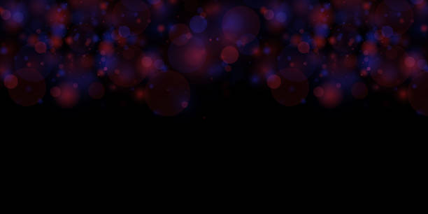 istock Light abstract glowing bokeh lights. Festive glowing background with colorful bokeh lights. 1494761128