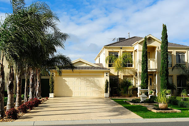 istock Modern two-story family house with garage 149476395