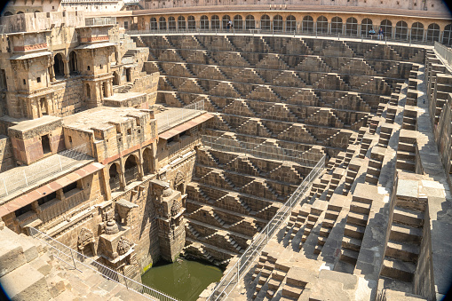 Chand Baori stepwell situated in the village of Abhaneri near Jaipur India
