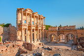 Library of Celsus in the ancient city of Ephesus