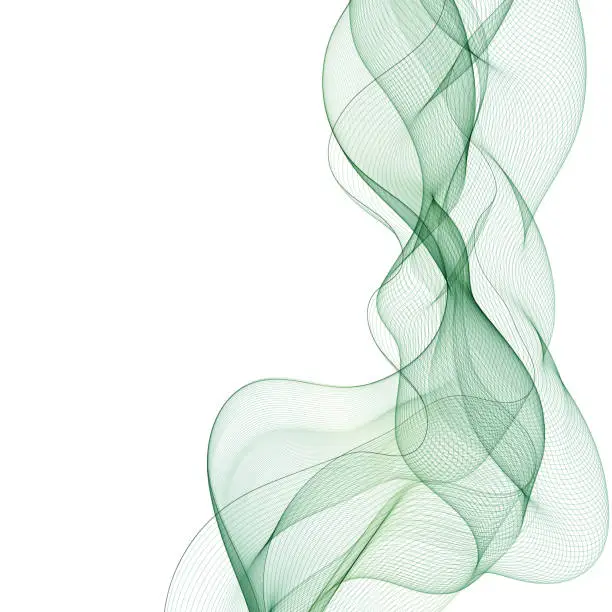Vector illustration of Abstract vector background with smooth color wave. Smoke wavy lines. eps 10
