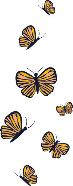 istock Colorful Butterfly Insect Natural Decor Celebration Spring Season Illustration Graphic Element Art Card 1494772863