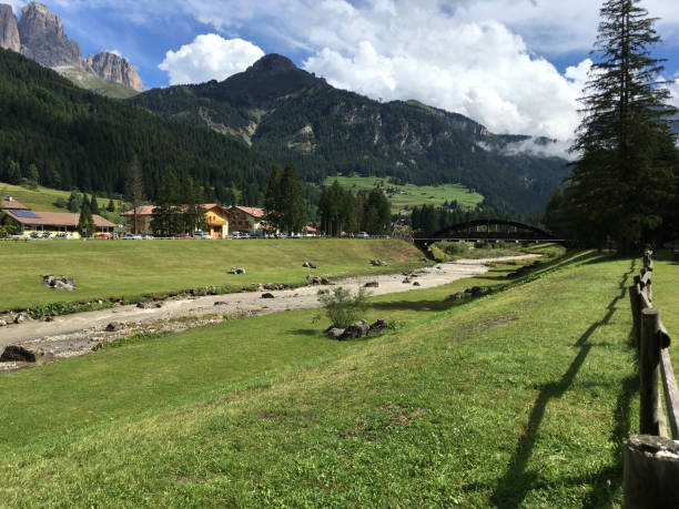 Val di Fassa and Avisio River in the Dolomites