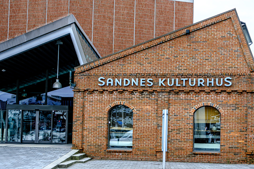 Sandnes, Norway, May 18 2023, Sandnes Culture Centre Or Museum Tourist Attraction Building Exterior With No People