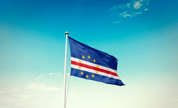 istock Cabo Verde / Cape Verde National waving flag. 1494776876