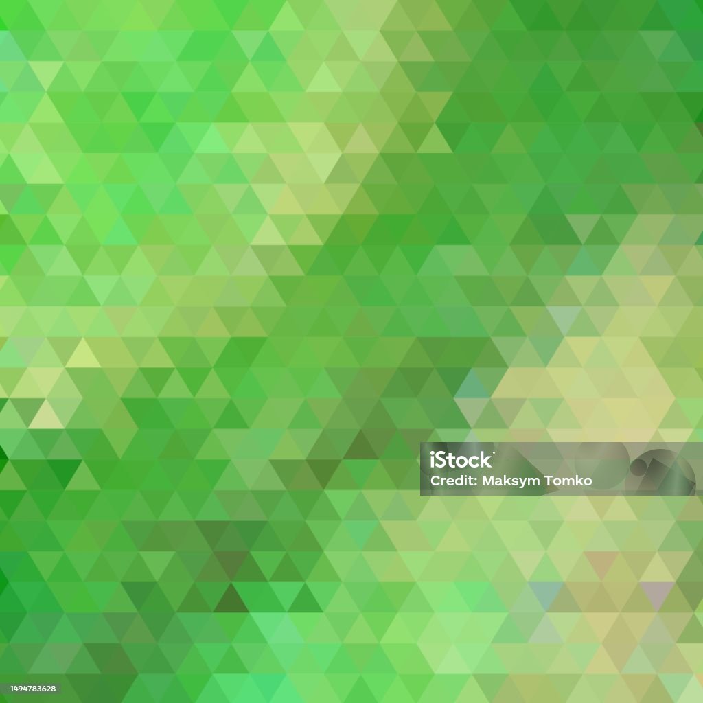 Green Triangular Plot Green Abstract Triangular Illustration Template For Presentation Eps 10 ...