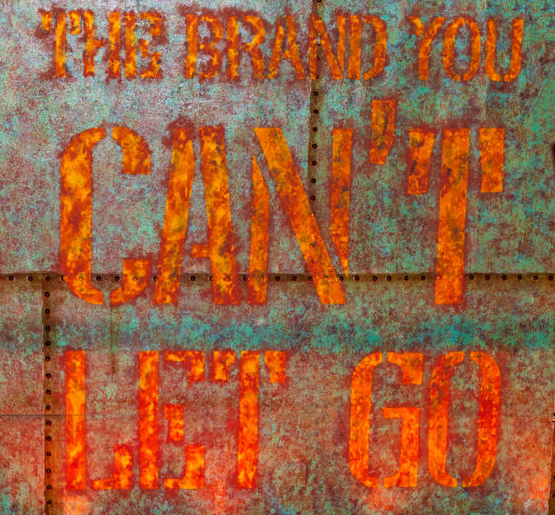 Environmental awareness phrase written on the rough metal surface. Concept