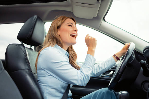istock Woman Singing in the Car 1494784184