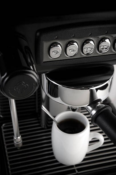 Coffee maker machine stock photo