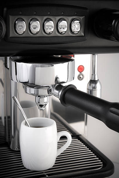 Espresso coffee maker stock photo