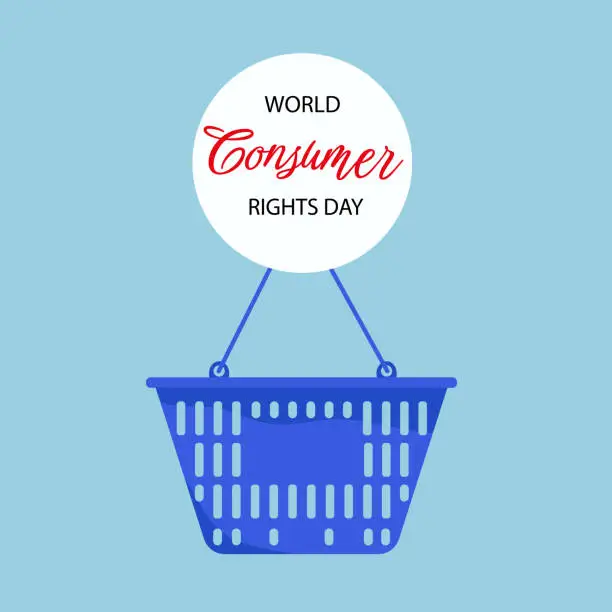 Vector illustration of World Consumer Rights Day Vector Illustration. Suitable for greeting card poster and banner.
