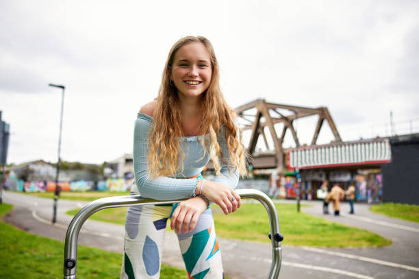 Relaxed young woman enjoying weekend leisure