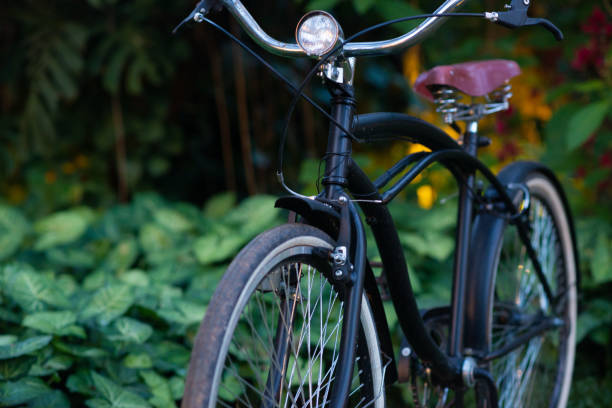 istock Antique bicycle exposed as a decorative piece 1494790577