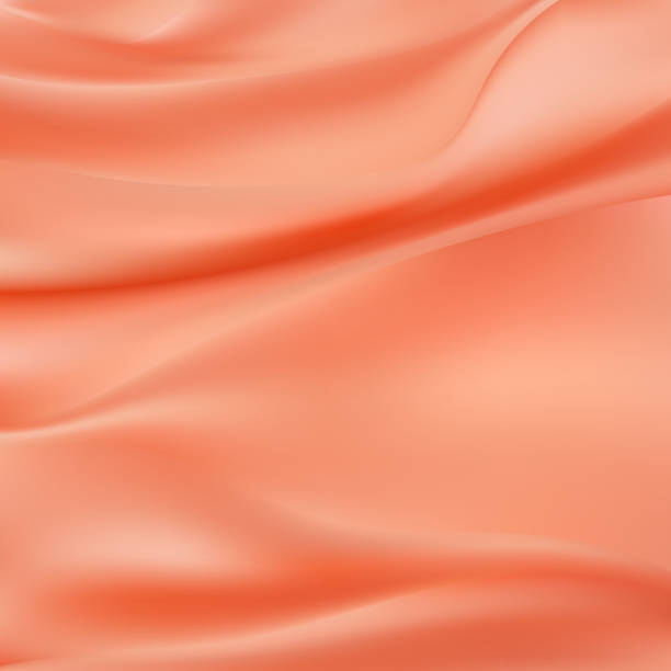 istock Color Satin Silky Cloth Fabric Textile Drape with Crease Wavy Folds background.With soft waves and,waving in the wind Texture of crumpled paper. object Vector,illustration. eps 10 1494793771