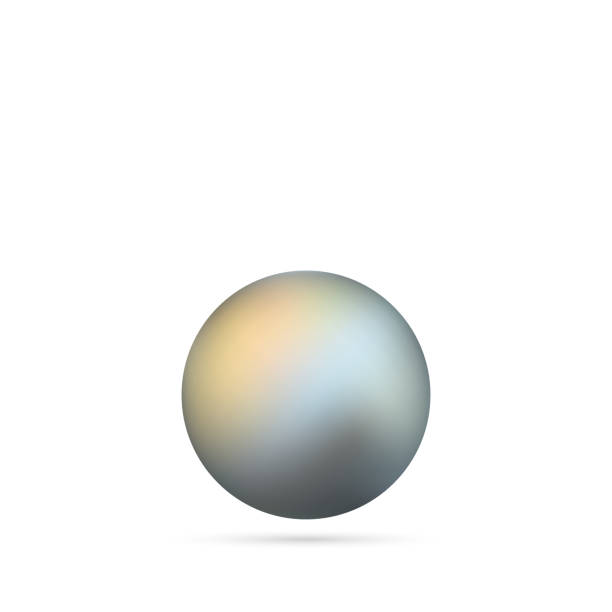istock Vector illustration of single shiny natural white sea pearls with light effects isolated on transparent background. eps 10 1494794576