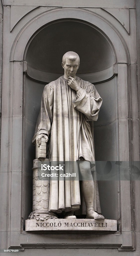 Statue of Machiavelli A statue Niccol Niccolo Machiavelli Stock Photo