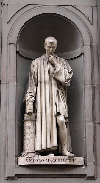 Statue of Machiavelli stock photo