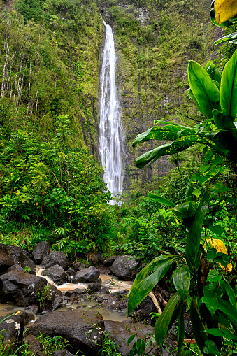 Water fall at Haleakala NP in Maui