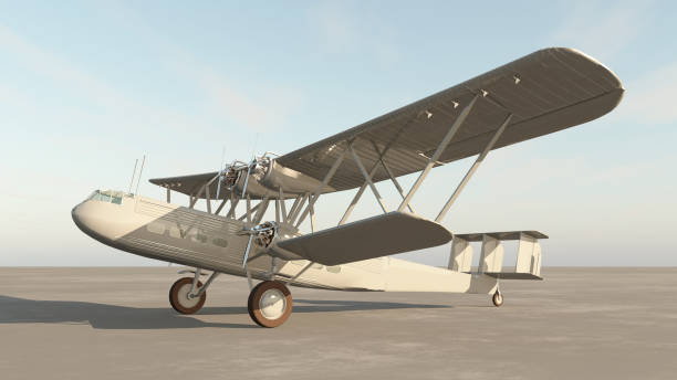 istock Four engined British biplane airliner from the 1930s 1494803454