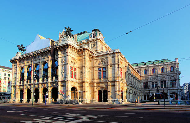 오페라 하우스 (vienna, austria - staatsoper 뉴스 사진 이미지