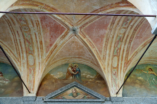 Fagnano Olona, Italy - May 6, 2023: Fagnano Olona, Varese province, Lombardy, Italy: exterior of the historic Madonna della Selva church