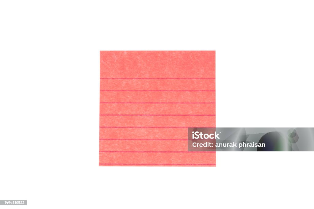Postit Note Bomb Blank Red Post It Notes Isolated On White Background With Clipping Path ...