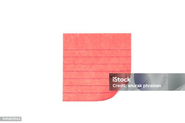 Note Post Red Blank Red Post It Notes Isolated On White Background With Clipping Path ...
