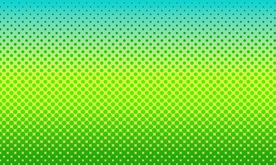 Half Tone Green Chartreuse Gradient Background - Comic Book Background - dotted texture