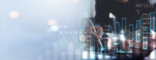 istock Businessman using tablet analyzing stock market report with financial data, economic graph growth chart for business finance background, Business growth, planing, strategy, finance and investment concept 1494817880
