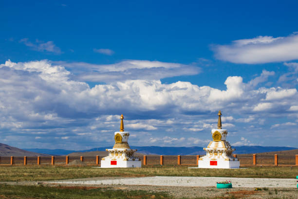 istock Buddhist stupa in Yangazhin temple in Buryatia 1494818678