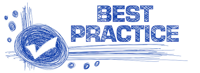 Best Practice Vector Blue Ilustración de Best Practice Blue Pen Ball Pen Tick Mark Scribble ...