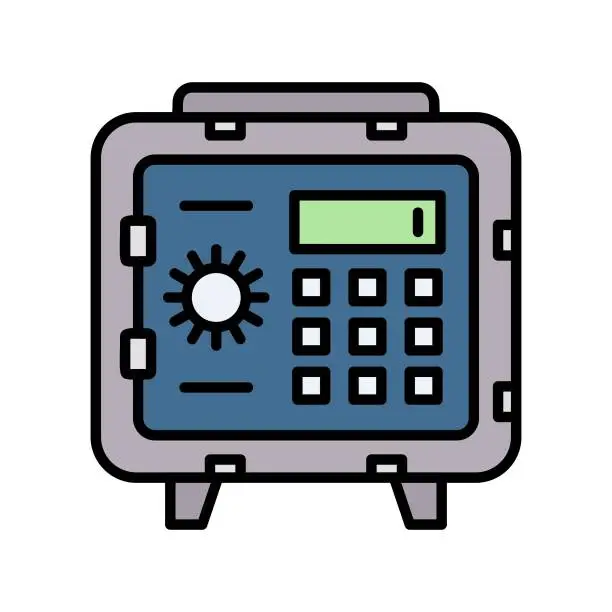 Vector illustration of Safe Box Icon