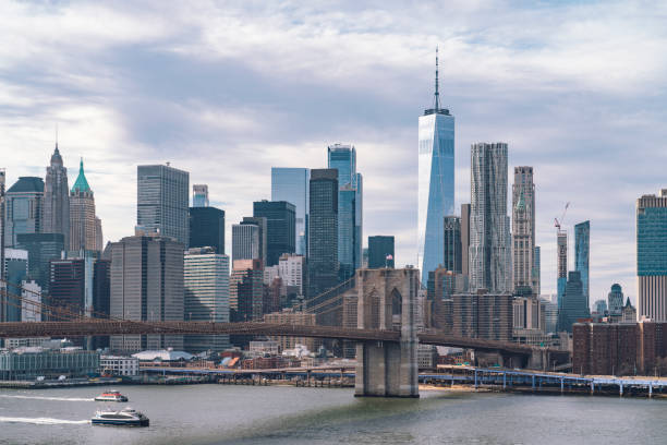 istock Brooklyn bridge with Manhattan skyline New York City 1494827661