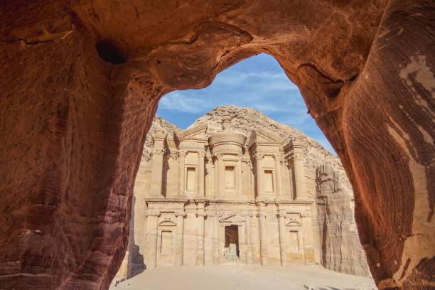 istock Jordan Petra Monastery against the blue sky in summer 1494827888