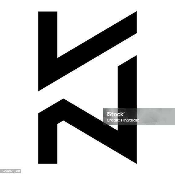 Nk Sign Professional Innovative Initial Kn Logo And Nk Logo Letter Kn Or Nk ...
