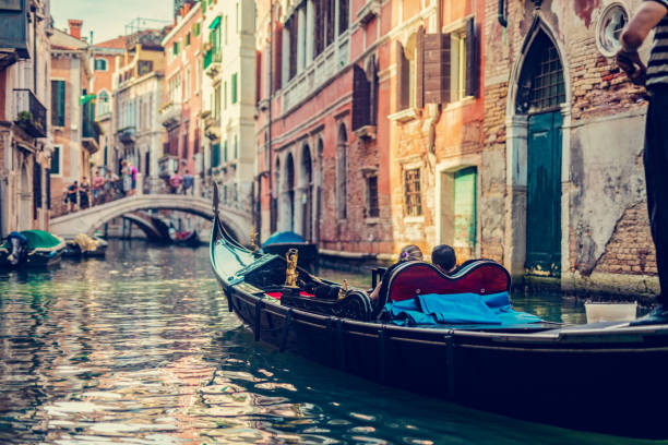 istock Gondola on canal in Venice, Italy. 1494835884