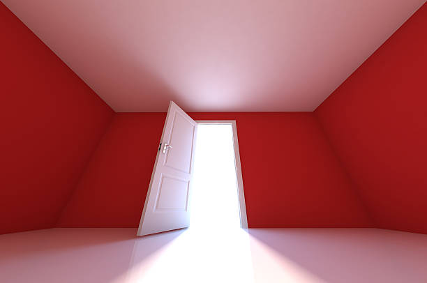 3d illustration empty room stock photo