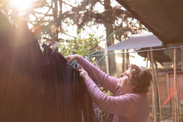 istock Putting the clothes out right before sunset 1494838990