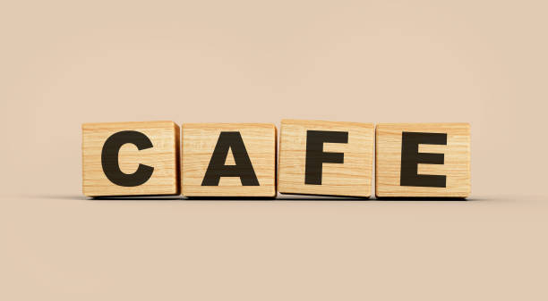 istock Wooden blocks Cafe word concept isolated background 3d illustration 1494840888