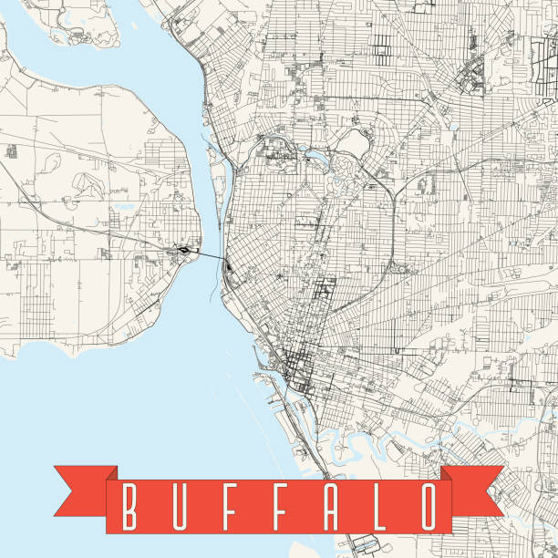 Buffalo New York Usa Vector Map Stock Illustration Download Image Now Buffalo New York Usa Vector Map 