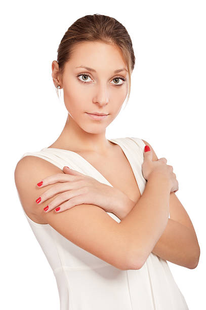 istock beautiful young woman isolated on white background 149484903