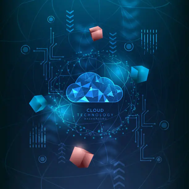 Vector illustration of Hi-tech digital technology futuristic circuit digital.