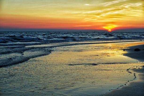 istock Sunset, The last light before the sun goes back to the horizon. 1494851963