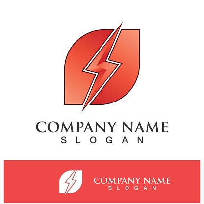 istock Power lightning logo icon thunder bolt symbol vector 1494854054