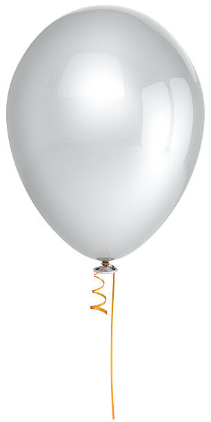 White helium balloon blank party happy birthday decoration classic