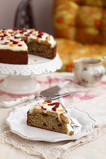 istock Banana cake with cranberries and hazelnuts 149486795