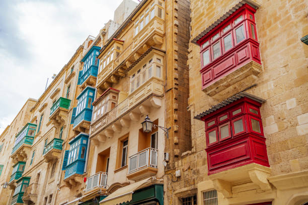 istock Colorful balconies in Valletta, Malta 1494878951