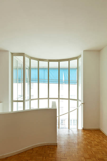 istock duplex with hardwood floors, staircase 149489277