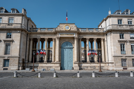 Paris : rear entrance of French National Assembly (Palais Bourbon)