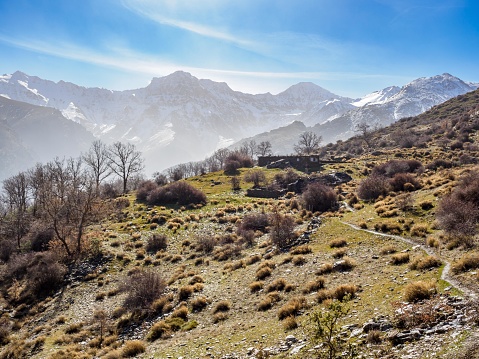 Mulhacen and Alcazaba peaks of Sierra Nevada range, Andalusia, Spain